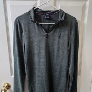 Spyder Gray Quarter-Zip Pullover
